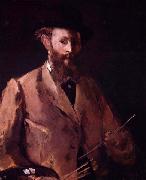 Self portrait with palette Edouard Manet